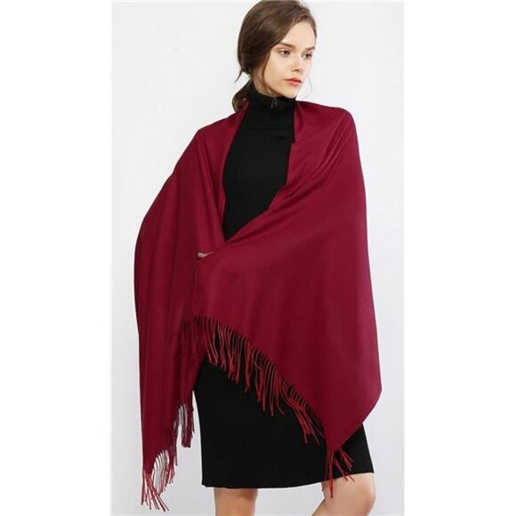 Women's Scarf Pashmina Shawls Winter Warm Long Large Scarves - Picture 4 of 7